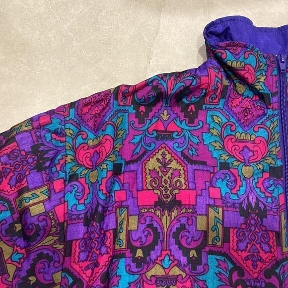 EUC RARE Vintage Sequence Windbreaker Jacket - Picture 2 of 11